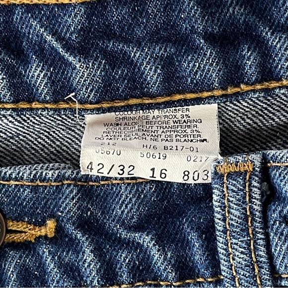 Levi's Vintage 619 Orange Tab Made in Canada 100% Cotton - Picture 8 of 9